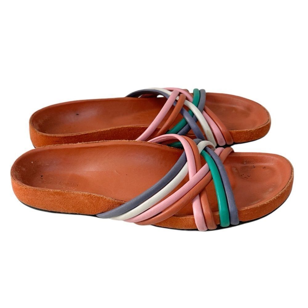 Isabel Marant Slide Sandal Hellya Strappy Size 38/8 - Picture 2 of 11